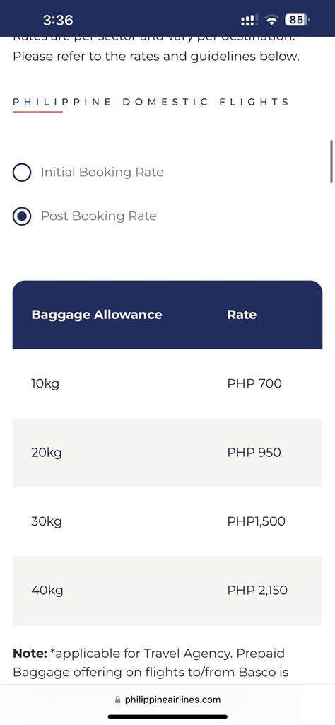 prepaid baggage pal meaning